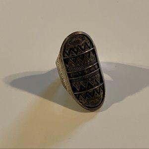 Aztec Pattern Ring
